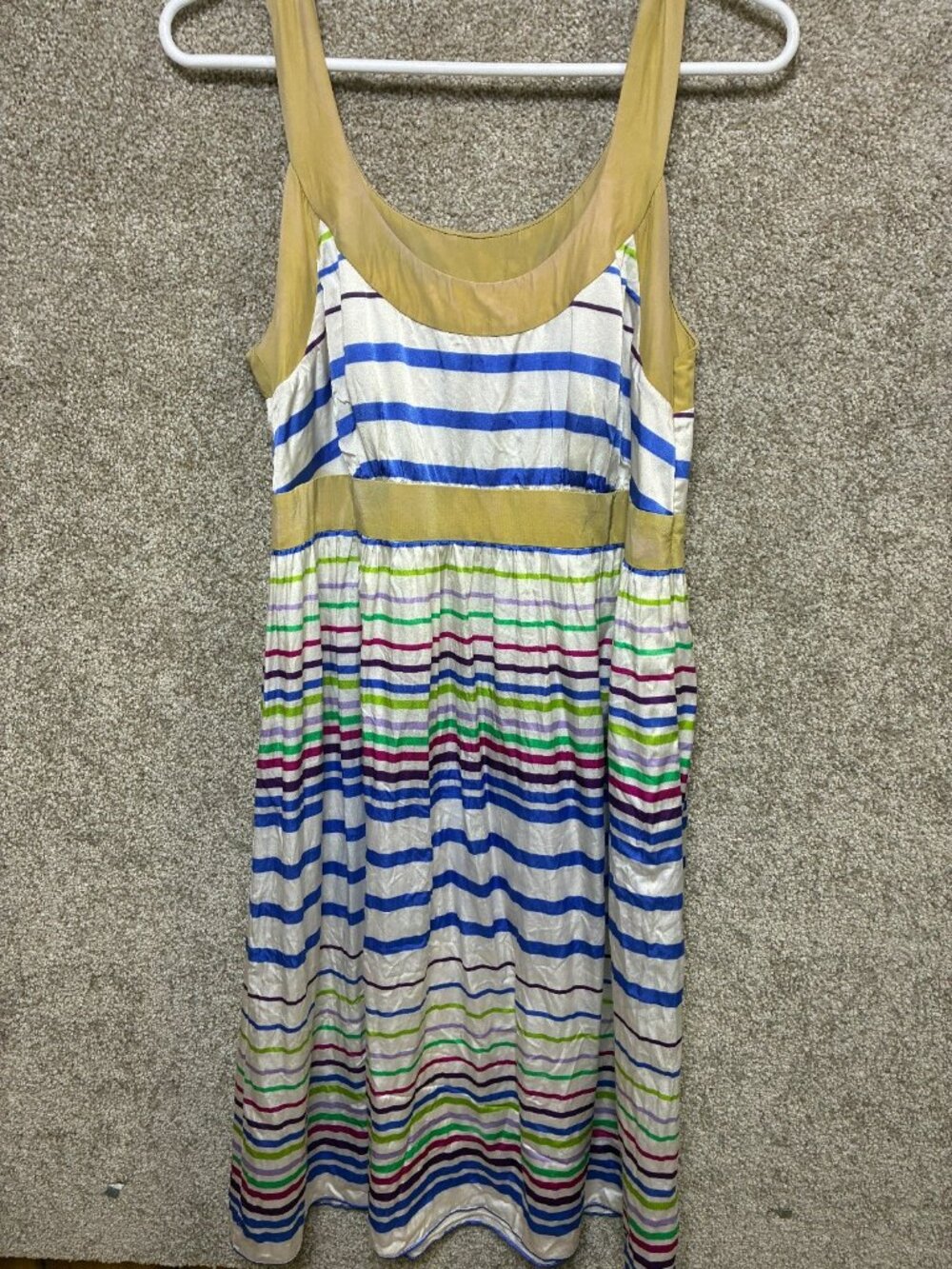 Bradewell Silk Blend Striped Dress Size 4